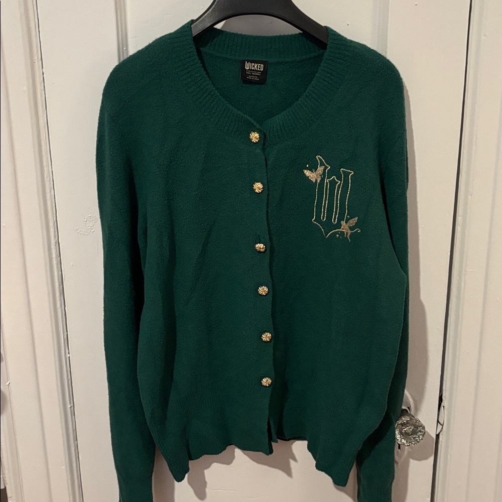 Wicked Graphic Cardigan Paul Tazewell x‎ Target - Green XL